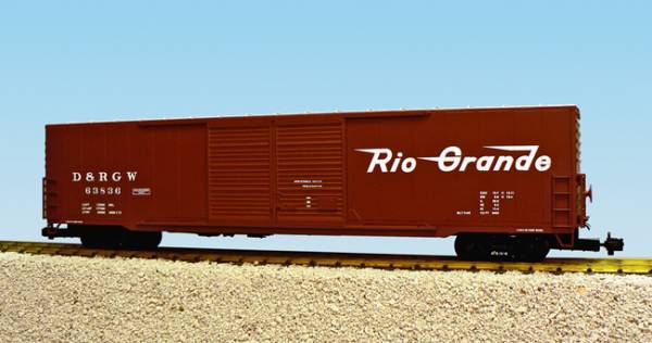 USA-Trains Rio Grande Double Door - Brown/Silver,Spur G